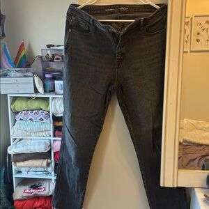 Old Navy Women's Dark Gray Ankle Jeans